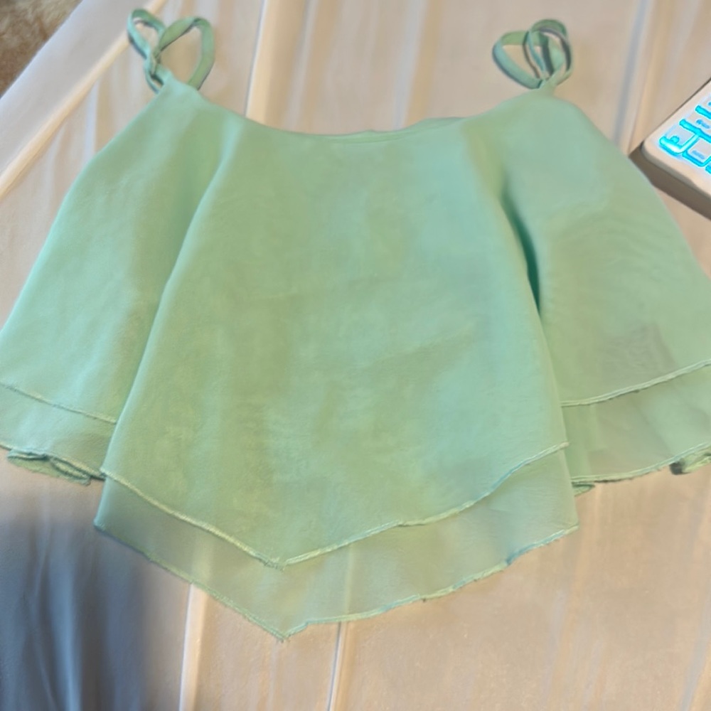 Teal crop top